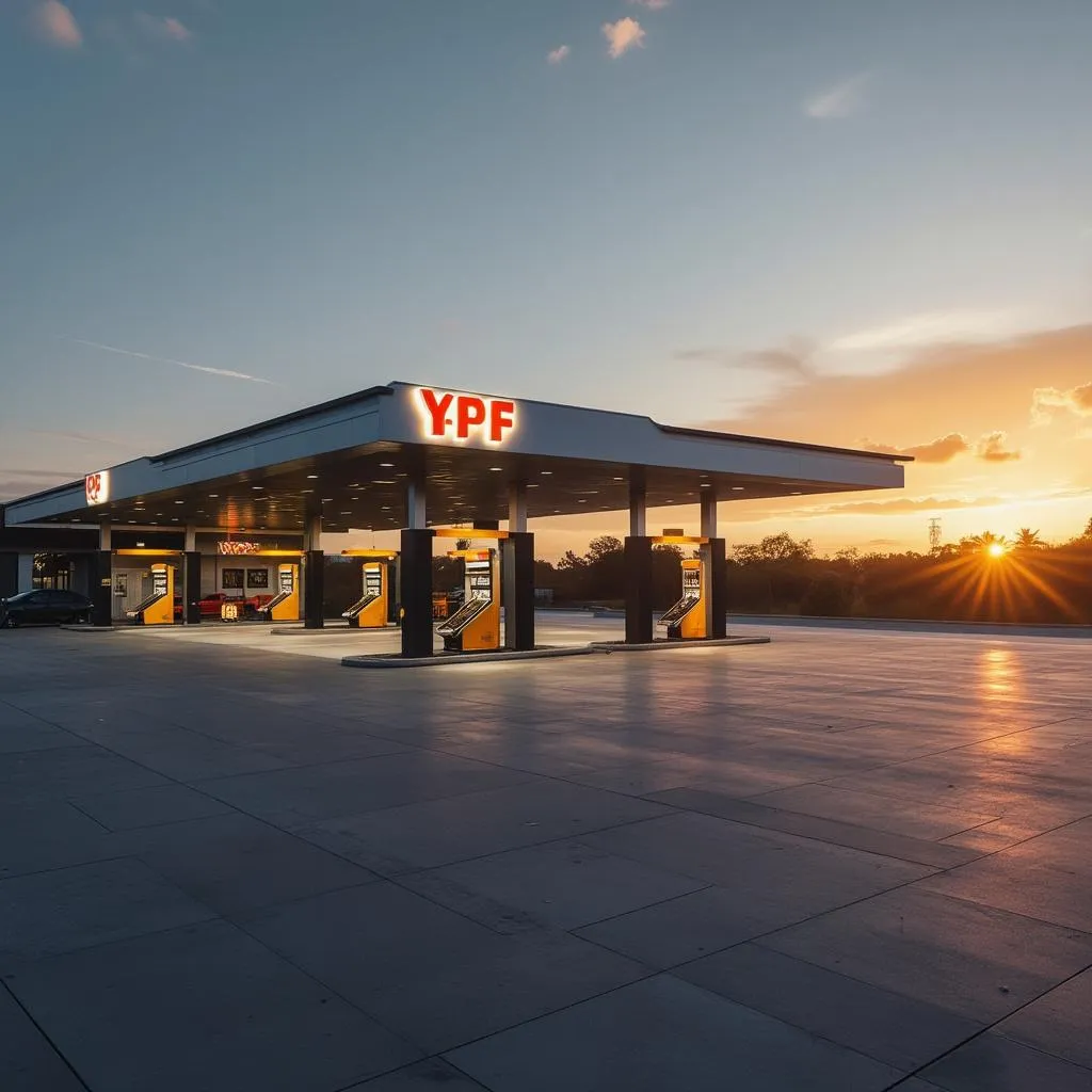 Estación YPF moderna